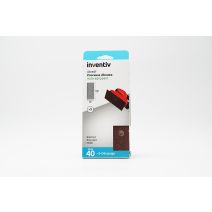 5 Patins trous ovales 93x190mm Grain 40 - INVENTIV